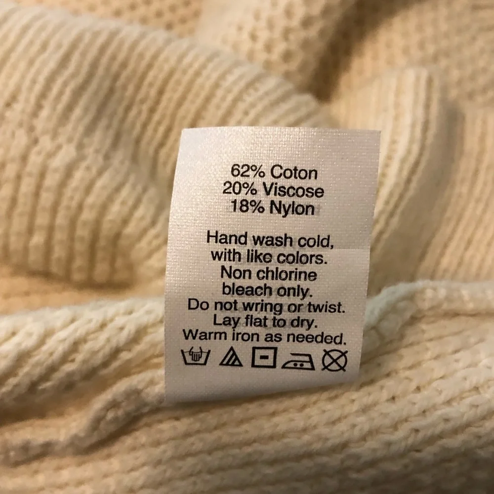 Madewell Province Cross Split Back Color Block Crossback Knit Sweater Medium